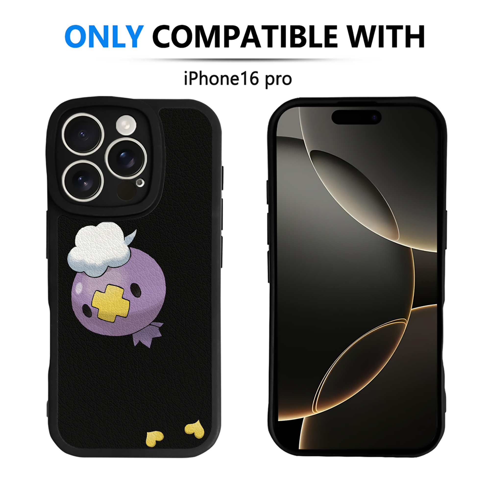 （画像用） ポケットモンスター Pokémon 【iPhone 16シリーズ対応】シリコンスマホケース（レザー調） 材質：シリコン